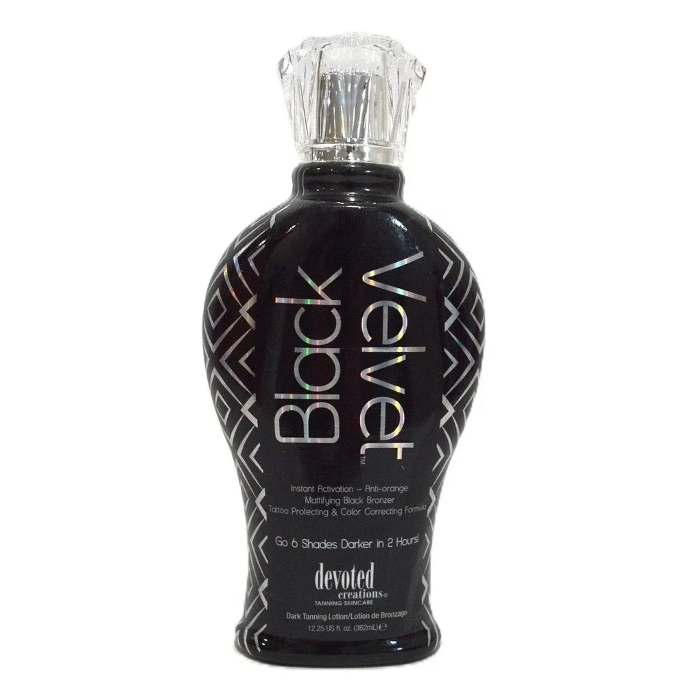 Devoted Creations Black Velvet Mattifying Black Bronzer Tanning Lotion 12.25oz